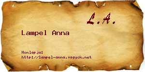 Lampel Anna névjegykártya